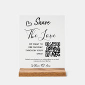 Mariage Partager La Table Love QR Code (Recto)