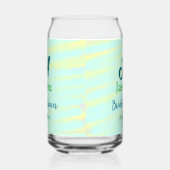 Mariage pastel aquarelle bleu vert nom da (Gauche)