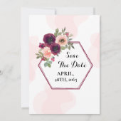 Mariage Pastel Color Invitation Card Design (Dos)