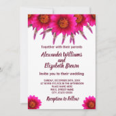 Mariage Pays Chic Purple Flower Invitation (Devant)