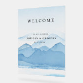 Mariage paysage de la chaîne de montagnes bleues (Angle)