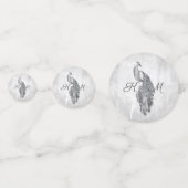 Mariage Peacock Argent Confetti (Devant)