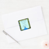 Mariage Peacock Enregistrer Les Stickers Date (Enveloppe)