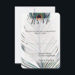 Mariage Peacock Feather RSVP<br><div class="desc">Peacock Feather RSVP invitations de mariage</div>
