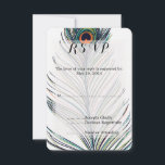 Mariage Peacock Feather RSVP<br><div class="desc">Peacock Feather RSVP invitations de mariage</div>