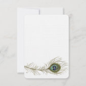 Mariage Peacock Feather RSVP (Dos)