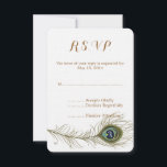 Mariage Peacock Feather RSVP<br><div class="desc">Peacock Feather RSVP invitations de mariage</div>