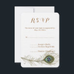 Mariage Peacock Feather RSVP<br><div class="desc">Peacock Feather RSVP invitations de mariage</div>