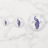 Mariage Peacock Violet Confetti (Devant)