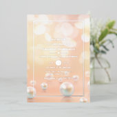 Mariage Pearl Anniversaire Foil Invitation (Debout devant)