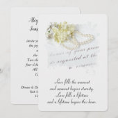 Mariage Pearl Heart sur invitation officielle (Devant / Derrière)
