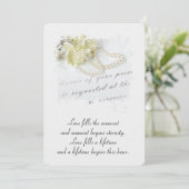 Mariage Pearl Heart sur invitation officielle (Debout devant)