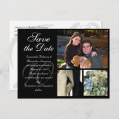 Mariage personnalisable Enregistrer la carte de da (Devant / Derrière)