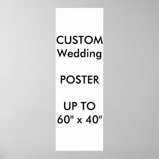 Mariage personnalisé 12" x 36" Poster MATTE Portra (Devant)
