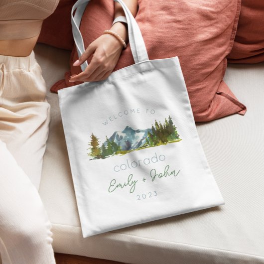 mariage personnalisé bienvenue au sac fourre-tout 