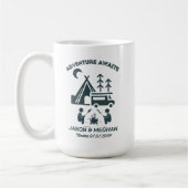 Mariage personnalisé Camping Cadeau Voyage Mug (Gauche)