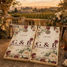 Mariage personnalisé de vignoble d'automne