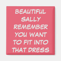 MARIAGE PERSONNALISÉ DRESS FIT DIET MAGNET