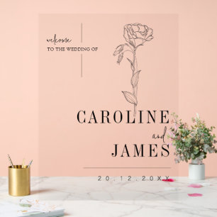 Mariage personnalisé élégant avec Fleur d'art de l