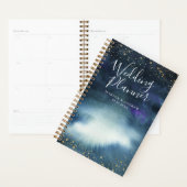 Mariage personnalisé en or bleu marine (Devant avec enveloppe)