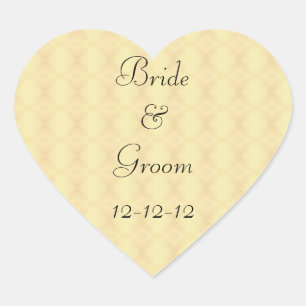 MARIAGE PERSONNALISÉ ENVELOPE STICKERS CARDIAQUES