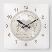 Mariage personnalisé Horloge Inséparable mariage c (Recto)