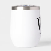 Mariage personnalisé Mme Modern Black Script (Avant)