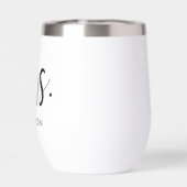 Mariage personnalisé Mme Modern Black Script (Arrière)