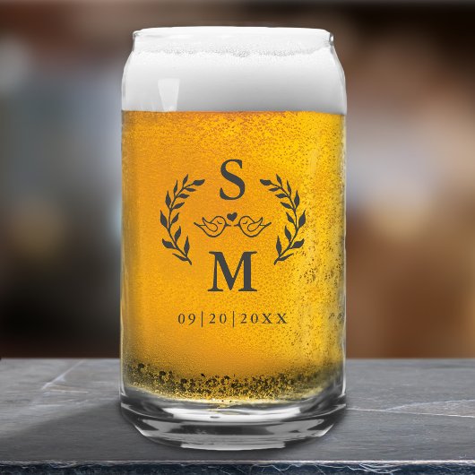 Mariage personnalisé Monogramme moderne Cimier de 