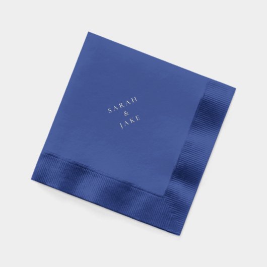 Mariage personnalisé Nom couple Marine Argent (Gauche)