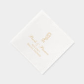 Mariage personnalisé Perles & Prosecco Or (Droite)