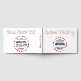 Mariage personnalisé Real Foil Livre d'invité - OR