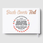 Mariage personnalisé Real Foil Livre d'invité - OR (Verso)