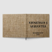 Mariage personnalisé rustique burlap motif nature (Complet)