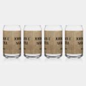 Mariage personnalisé rustique burlap motif nature (Droite)