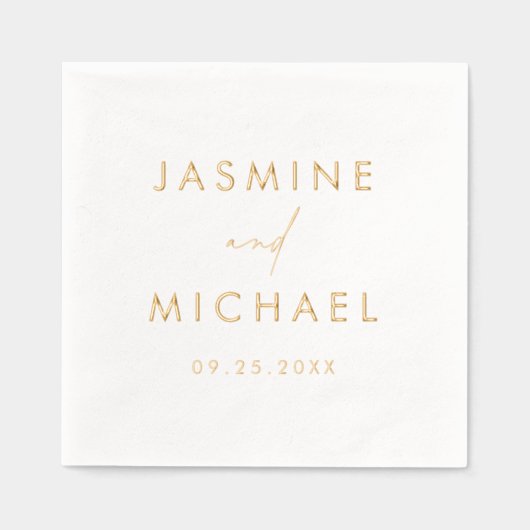 Mariage Personnalisé Script Moderne (Recto)