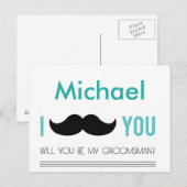 Mariage personnalisé Serez-vous ma carte de marion (Devant / Derrière)