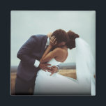 Mariage personnalisé simple photo nouvellement mar<br><div class="desc">Aimant photo Mariage personnalisé simple</div>