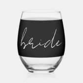 mariage personnalisé vin verre sans tige (Recto)