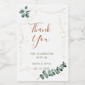 Mariage Personnaliser Bouteille Mini Étiquette à v (Étiquettes simples)