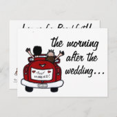 Mariage Petit-déjeuner Invitation (Devant / Derrière)