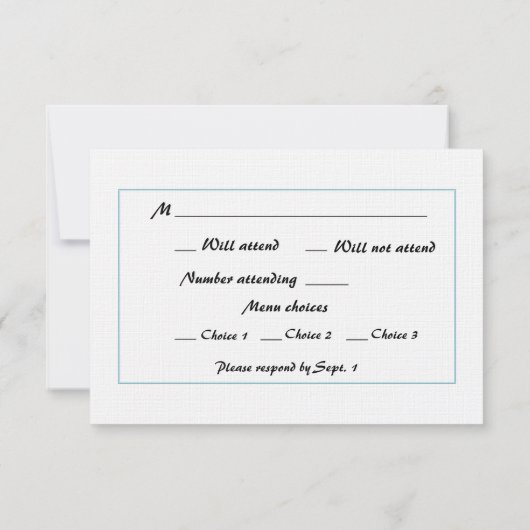 Mariage phare RSVP (Dos)