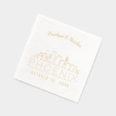 Mariage Phoenix Personnalisé Gold Foil (Gauche)