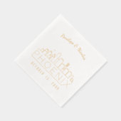 Mariage Phoenix Personnalisé Gold Foil (Droite)