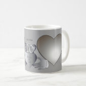 Mariage photo Anniversaire CladdaughCafé Mug (Devant droit)
