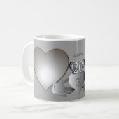 Mariage photo Anniversaire CladdaughCafé Mug (Devant gauche)