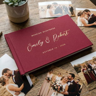 Mariage Photo Calligraphié en Or Bourguignon Class