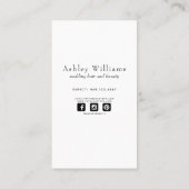 Mariage photo Cheveux et Carte de visite de maquil (Dos)