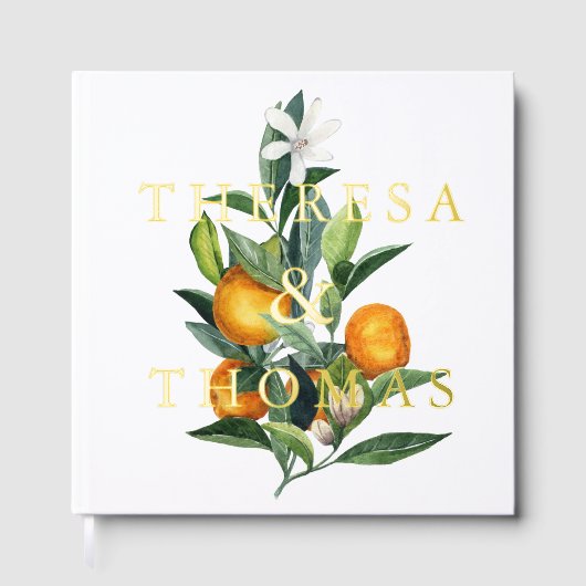 Mariage photo Chic Citrus Bouquet Foil (Recto)