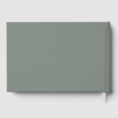 Mariage photo classique Earthy Damask Sage Olive (Verso)